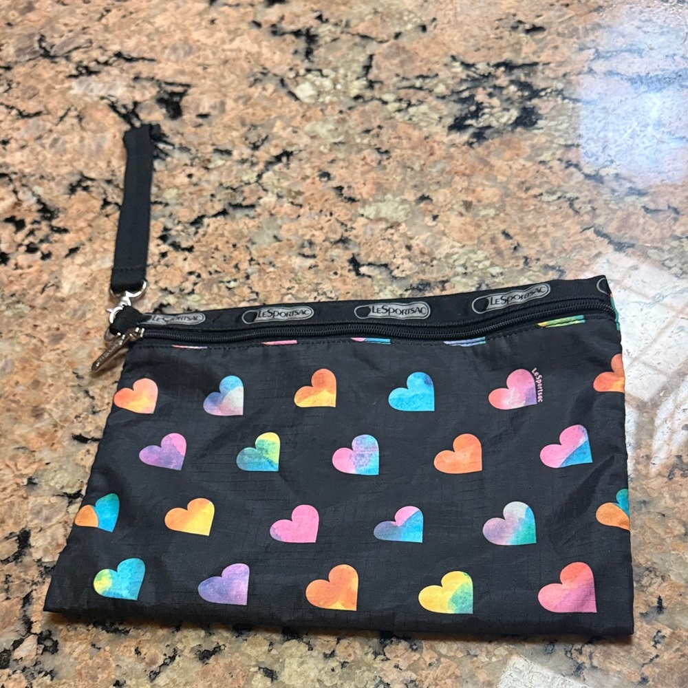 LeSportsac Multicolor Heart Wristlet